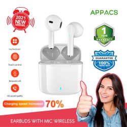 APPACS Earbuds with Mic Wireless