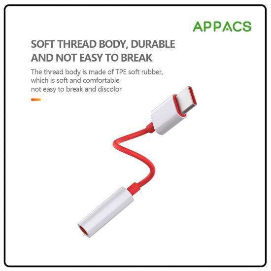 APPACS Type-C to Headphone Jack Adapter