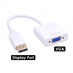 1080p Display Port to VGA Male to Female Video Converter Adapter Cable without Audio Support