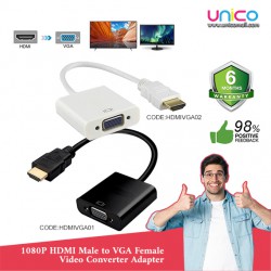 1080P HDMI to VGA Video Converter Adapter Cable without Audio Support