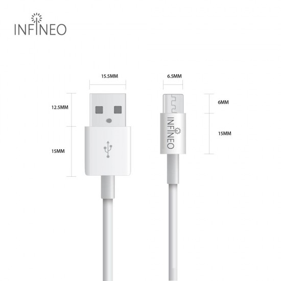 (FREE 6 in 1 Cable Tie) Infineo Micro USB to USB Android Data Cable (1 Meter) (FREE 6 in 1 Cable Tie) Infineo Micro USB to USB Android Data Cable (1 Meter)