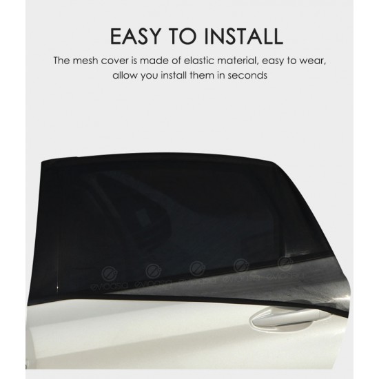 (4 PCS) Car Window Sun Shade Mesh Cover (Small, Front & Rear) (4 PCS) Car Window Sun Shade Mesh Cover (Small, Front & Rear)