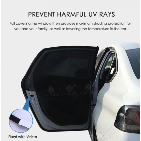 (4 PCS) Car Window Sun Shade Mesh Cover (Small, Front & Rear) (4 PCS) Car Window Sun Shade Mesh Cover (Small, Front & Rear)