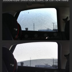 (4 PCS) Car Window Sun Shade Mesh Cover (Big, Front & Rear)