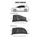 (4 PCS) Car Window Sun Shade Mesh Cover (Big, Front & Rear)