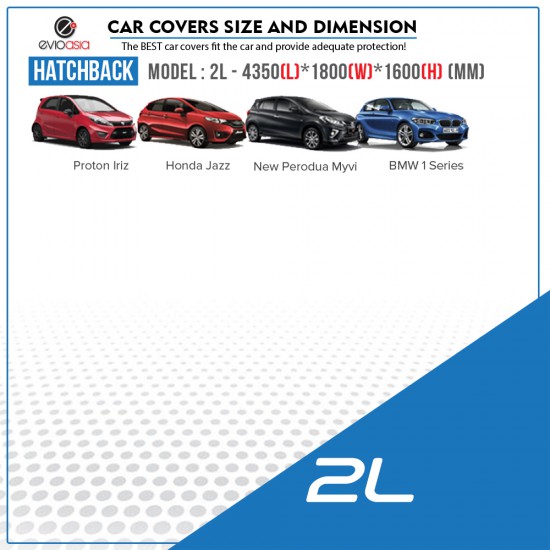 Evio Asia Full Reflective Car Cover With Side Door Zipper Uv Rain Dust Sunlight Protection Model