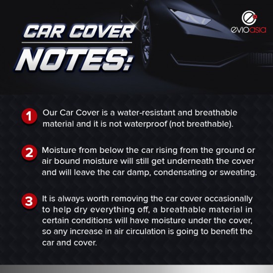 Evio Asia Full Car Cover Rain Dust Protection -Size YL (x70)