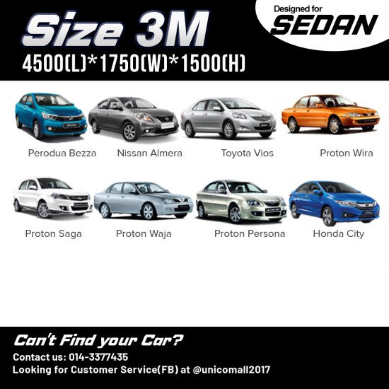 Evio Asia Full Car Cover Rain Dust Protection -Size YM (HR-V) Evio Asia Full Car Cover Rain Dust Protection -Size YM (HR-V)