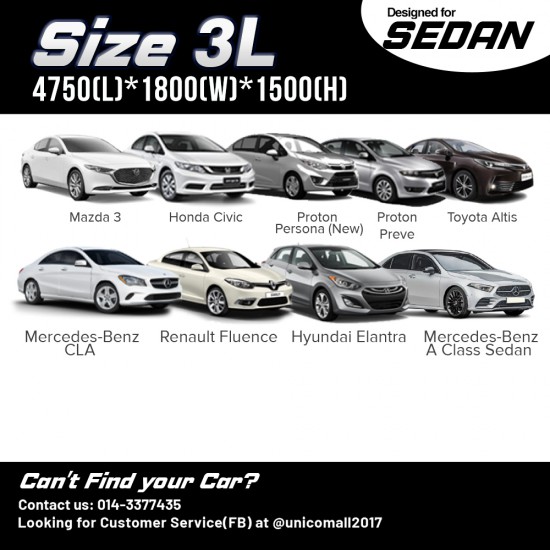 Evio Asia Full Car Cover Rain Dust Protection -Size YM (HR-V) Evio Asia Full Car Cover Rain Dust Protection -Size YM (HR-V)