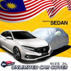 Evio Asia Full Car Cover Rain Dust Protection -Size 3L (Civic)