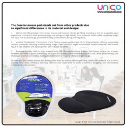 CASETEC Wrist Support Mouse Pad: Boost Productivity & Comfort with Ergonomic Design