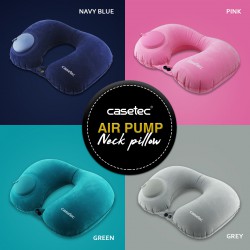 Casetec U-Shape Air Pump Inflatable Travel Neck Pillow