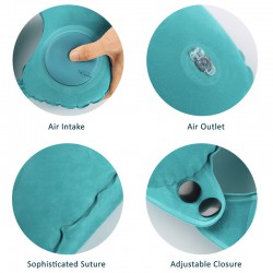 Casetec U-Shape Air Pump Inflatable Travel Neck Pillow