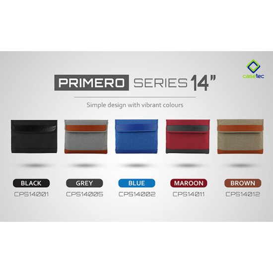 CASETEC Primero Series 13.3", 14", 15.6" , 17" Laptop Sleeve / Briefcase CASETEC Primero Series 13.3", 14", 15.6" , 17" Laptop Sleeve / Briefcase