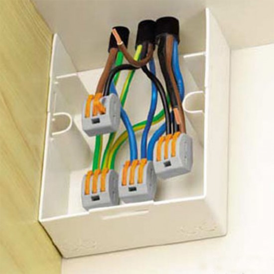 3 Pin Electric Terminal Block Wire Quick Cable Connector (10 units/pack) 3 Pin Electric Terminal Block Wire Quick Cable Connector (10 units/pack)
