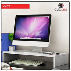 (Merry Christmas)Wood Computer Monitor Stand Riser and PC Screen TV Riser for Home Office-Single Layer 