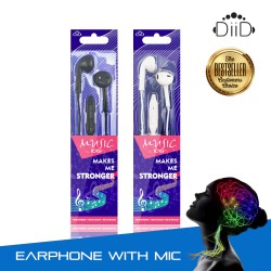 DIID Mic in-ear earphone ID-19 for All Mobile Phone