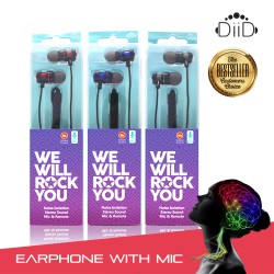 DIID Music in-ear Stereo Earphone with Mic ID58 for All Mobile Phone