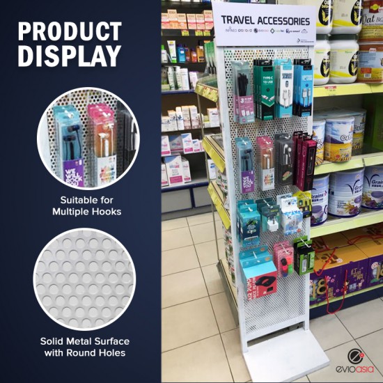 In-Store Retail Power Wing Sidekick, Display Rack, Display Standee