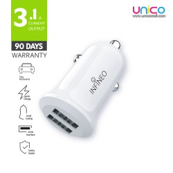 Infineo Car Charger 2 USB Fast Charger 3.1A