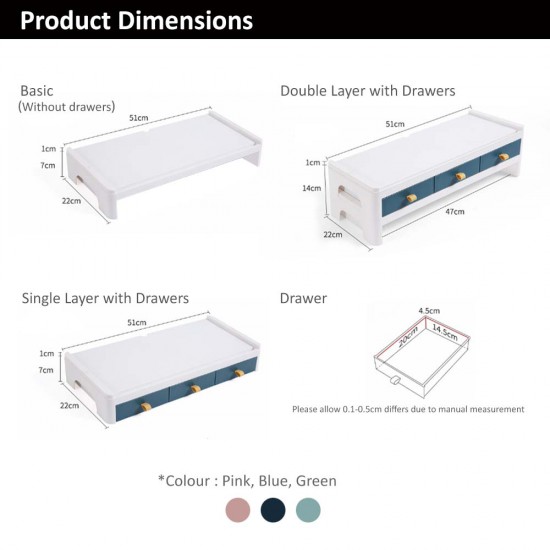 LS Series Desktop Organizer- Double Layer with Drawers