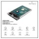 Transparent USB 3.1 Type C to 2.5 inches SATA Hard Disk Drive SSD External Enclosure