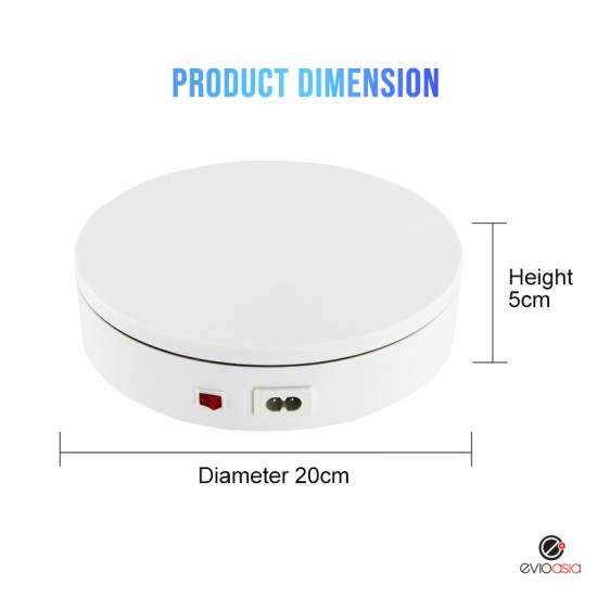 Electric Auto Rotating Display Stand (Diameter 20cm)