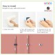 Lifestyle No Drilling Mop and Broom Holder Lifestyle No Drilling Mop and Broom Holder