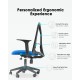 Evio Asia Ergonomic Mid-Back Mesh Office Chair (Model MC119)