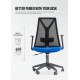 Evio Asia Ergonomic Mid-Back Mesh Office Chair (Model MC119)