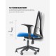 Evio Asia Ergonomic Mid-Back Mesh Office Chair (Model MC119)