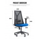 Evio Asia Ergonomic Mid-Back Mesh Office Chair (Model MC119)