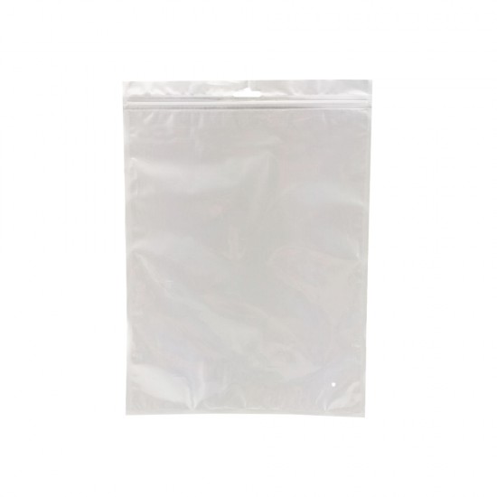 (22cm x 30cm) Clear White Plastic Bag Zip Lock Pouch Packaging / Plastik Beg (100pcs/pack)