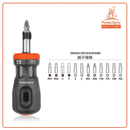 PowerSync 12-IN-1 10T Ratcheting Screwdriver PowerSync 12-IN-1 10T Ratcheting Screwdriver