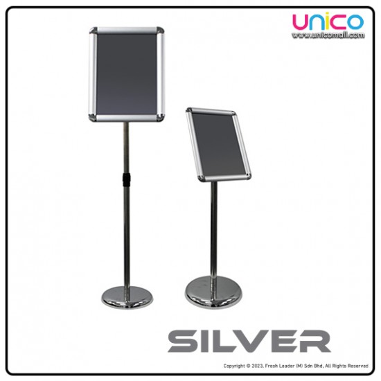 A3 Display Stand Adjustable Height Round Corner Easy Snap Frame Poster A3 Display Stand Adjustable Height Round Corner Easy Snap Frame Poster