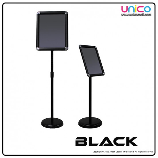 A3 Display Stand Adjustable Height Round Corner Easy Snap Frame Poster A3 Display Stand Adjustable Height Round Corner Easy Snap Frame Poster