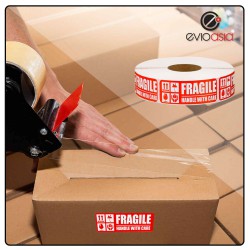 Fragile Handle with Care  1" x 3"