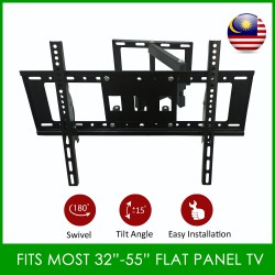 Full Motion Tilt TV Wall Mount Fits Most 32 - 55 Inch LED LCD 