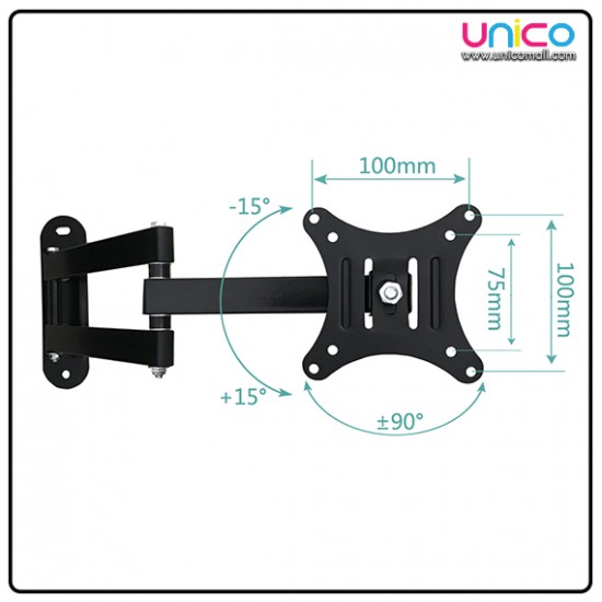 Retractable TV Wall Bracket Suitable for 14” – 27” Retractable TV Wall Bracket Suitable for 14” – 27”