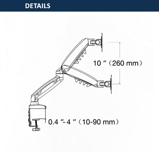 Monitor Desk Stand 17"-30"