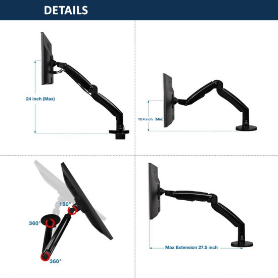 Monitor Desk Stand 17"-30" Monitor Desk Stand 17"-30"
