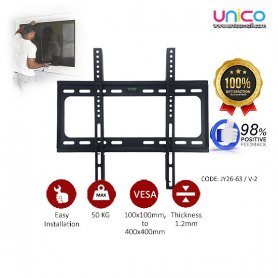 LED LCD Flat Panel TV Bracket Wall Mount For 26''-63"