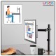 Single Monitor Arm Fully Adjustable Desk Mount Stand For 1 Screen up to 17”-30"