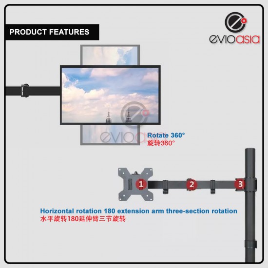 4 Monitor Arm Fully Adjustable Desk Mount Stand For 4 Screen up to 17”-30" 4 Monitor Arm Fully Adjustable Desk Mount Stand For 4 Screen up to 17”-30"