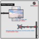4 Monitor Arm Fully Adjustable Desk Mount Stand For 4 Screen up to 17”-30" 4 Monitor Arm Fully Adjustable Desk Mount Stand For 4 Screen up to 17”-30"