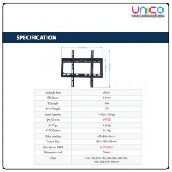 Universal Wall Mount Bracket for 26''-63'' LED/LCD TVs 