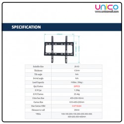 Universal Wall Mount Bracket for 26''-63'' LED/LCD TVs 