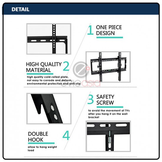 LCD LED Plasma Flat Tilt TV Wall Mount Bracket Suitable For 26''-55'' LCD LED Plasma Flat Tilt TV Wall Mount Bracket Suitable For 26''-55''