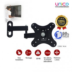 14-27 Plasma Tilt Swivel TV Wall Mount Bracket Black 