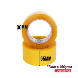 Super Sticky Clear Transparent Tape Fragile Tape 55mm Width x 30mm Thick (TTV05)
